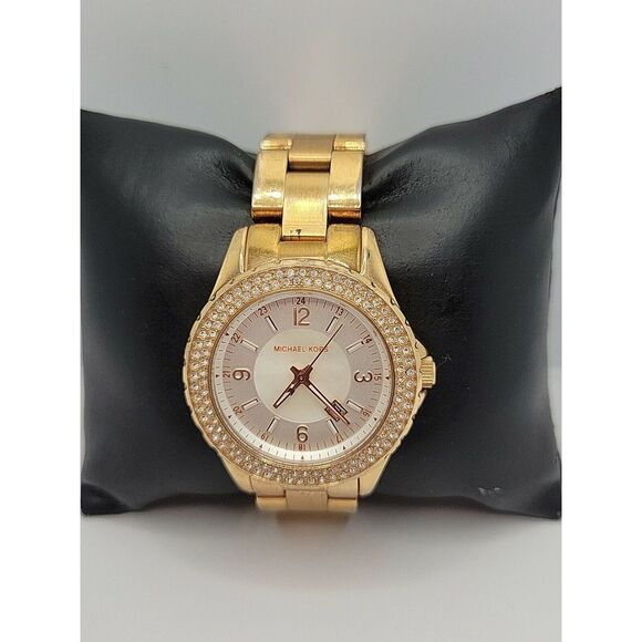 MICHAEL KORS MK5403 Women's Stainless Steel Analog White Dial Quartz Watch AM161 - Picture 2 of 11